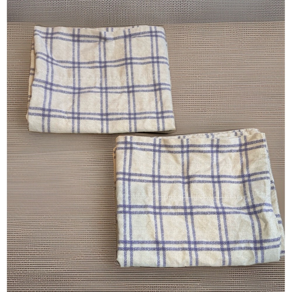 Lauren Ralph Lauren Purple Plaid SURREY GARDEN TATTERSAL 2 STANDARD Pillowcases